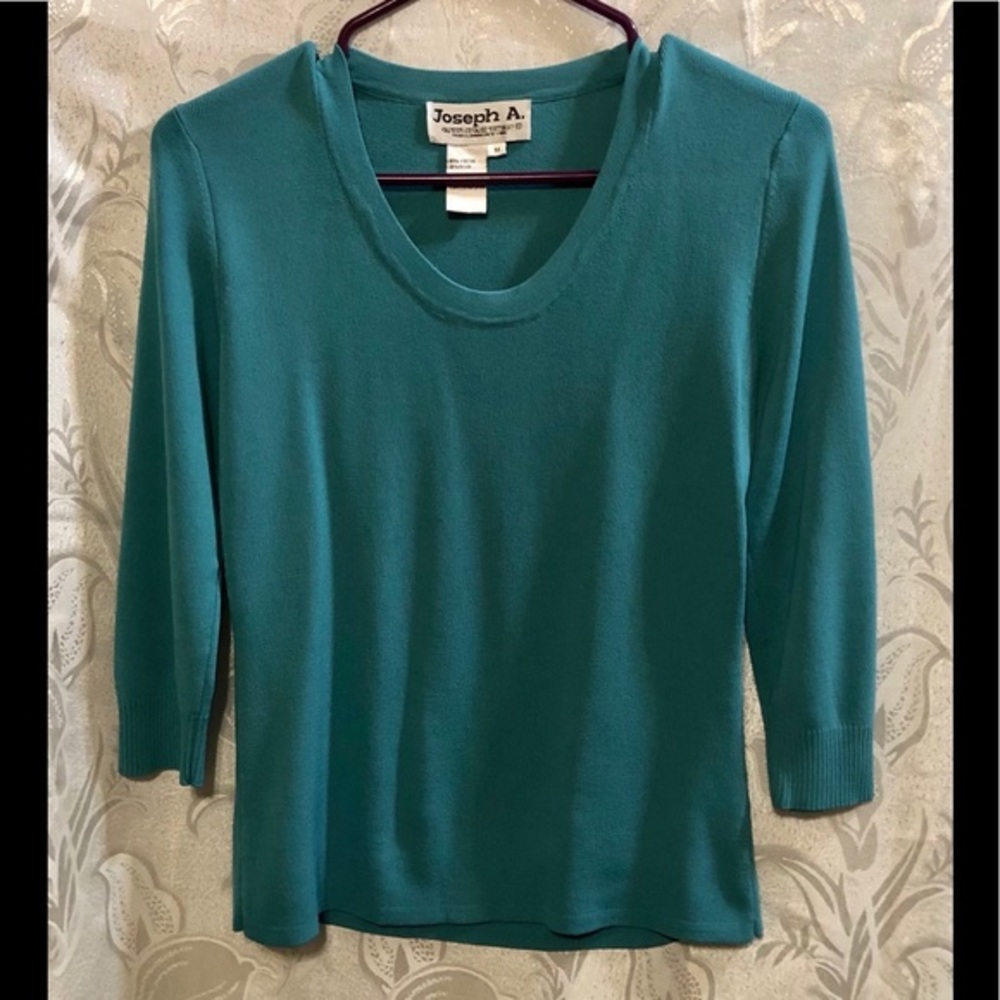 Joseph A. Turquoise 3/4 Sleeve Shirt